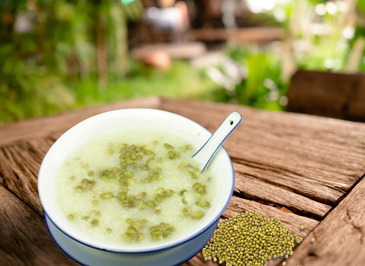 cháo đậu xanh cho bé