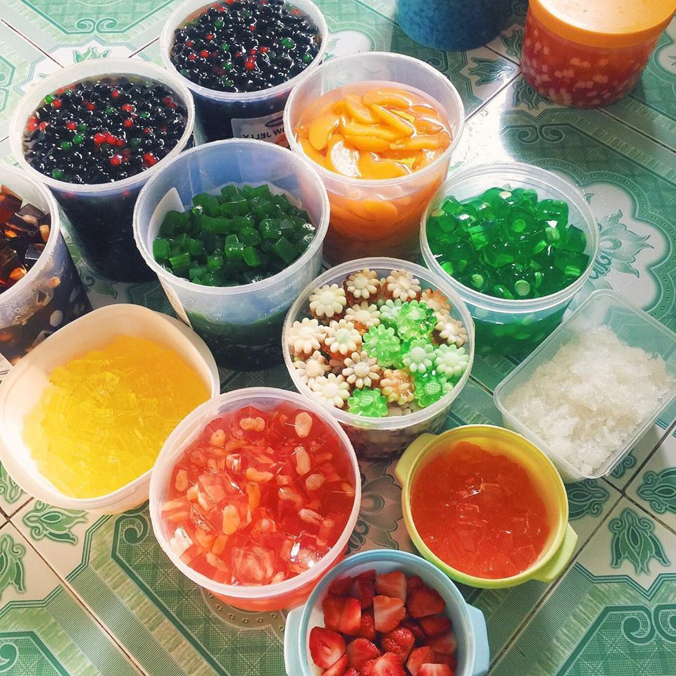 nguyên liệu pha trà sữa